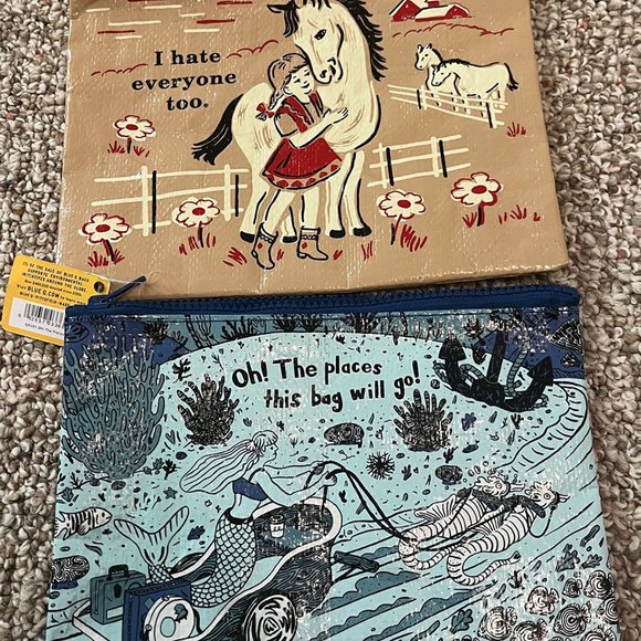 NWT- Collection of Nine Blue Q Bags -Various Sizes - Picture 6 of 7